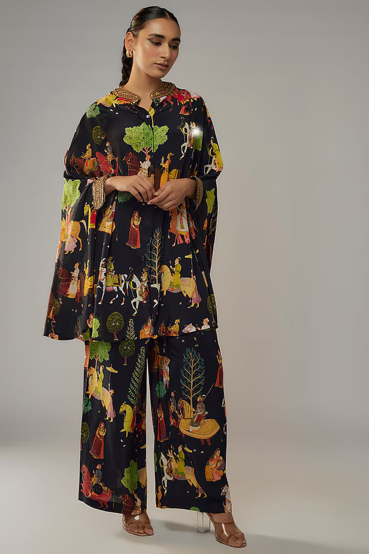 Black Crepe Co-Ord Set