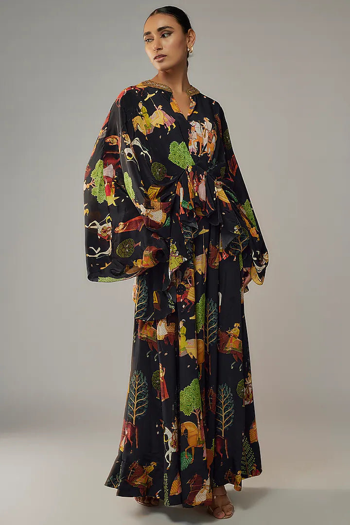 Black Crepe Co-Ord Set