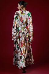 Ivory Crepe Hand Embroidered Co-Ord Set