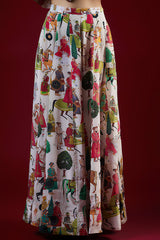 Ivory Crepe Hand Embroidered Co-Ord Set