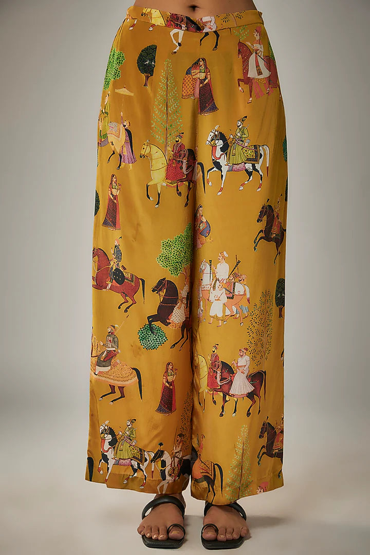 Mango Yellow Crepe Co-Ord Set