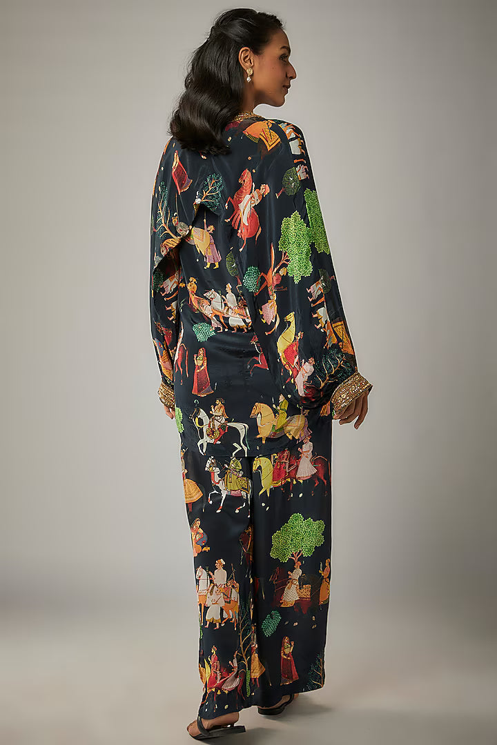 Black Crepe Co-Ord Set