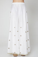 White Embroidered Kurta Set