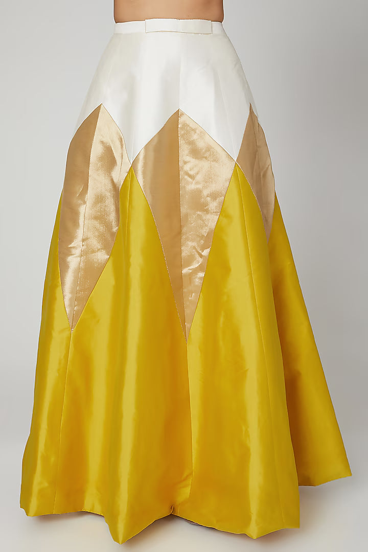Mustard Embroidered Lehenga Set