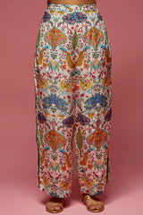Ivory Crepe Hand Embroidered Co-Ord Set