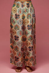 Dusty Rose Crepe Kaftan Set