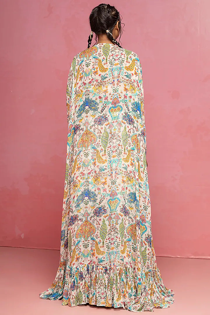 Ivory Embroidered Lehenga Set