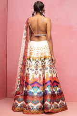 Ivory Embroidered Lehenga Set